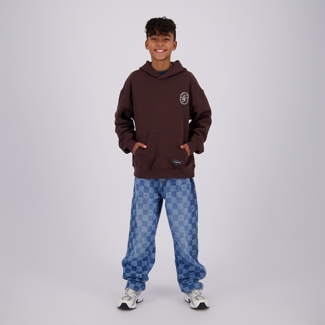 VINGINO Boys Sweater Icon-Hoody Dark Brown