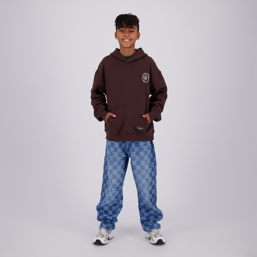 VINGINO Boys Sweater Icon-Hoody Dark Brown