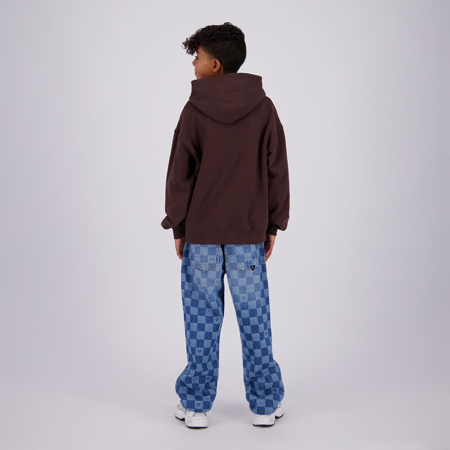 VINGINO Boys Sweater Icon-Hoody Dark Brown