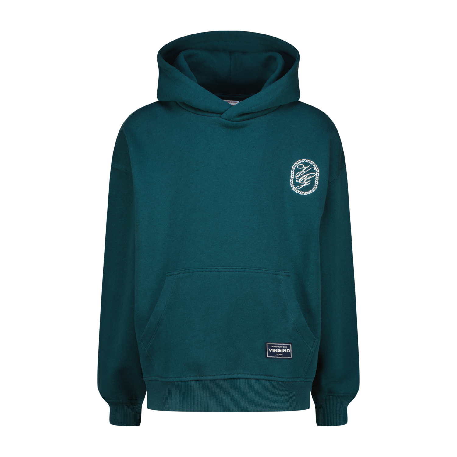 VINGINO Boys Sweater Icon-Hoody Deep Teal