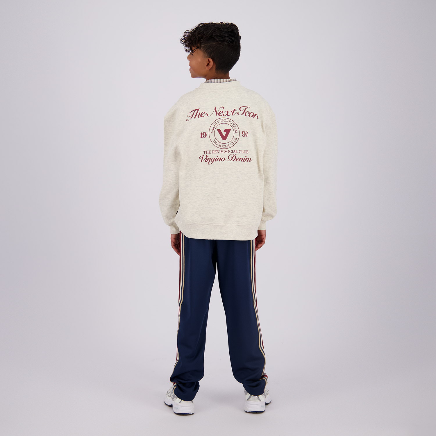 VINGINO Boys Sweater Nomi Soft Vanilla Melee