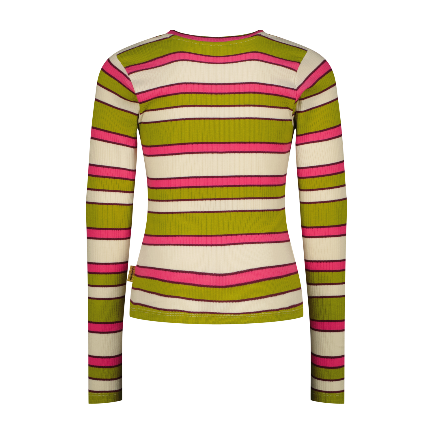 VINGINO Girls T-shirt Icon Stripe Top Golden Lime