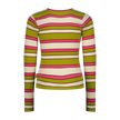 VINGINO Girls T-shirt Icon Stripe Top Golden Lime