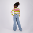 VINGINO Girls T-shirt Icon Stripe Top Golden Lime