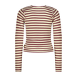 VINGINO Girls T-shirt Icon Stripe Top Macroon White