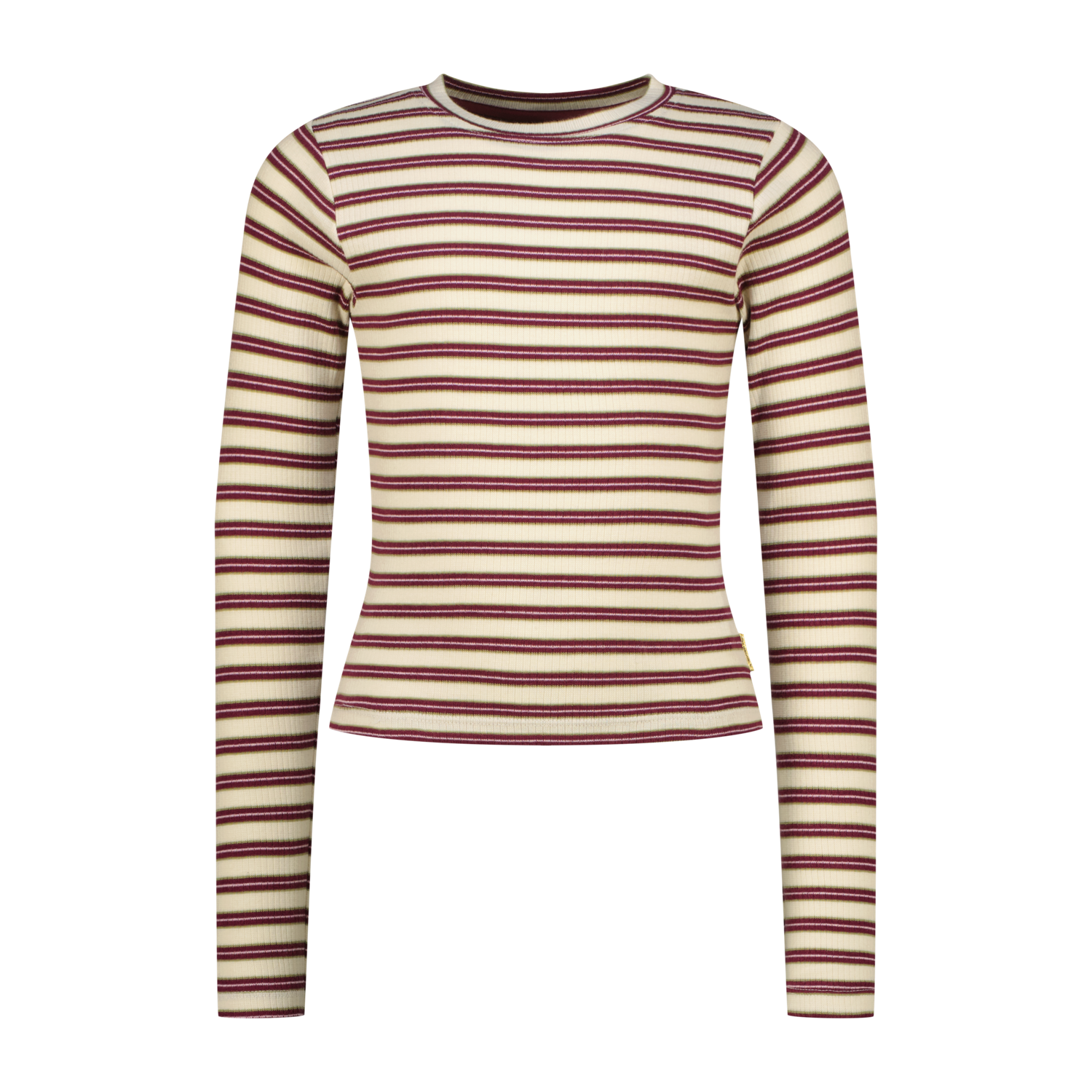 VINGINO Girls T-shirt Icon Stripe Top Macroon White