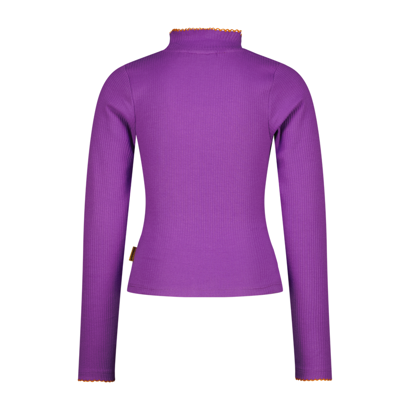 VINGINO Girls T-shirt Icon Rib Top Col True Purple