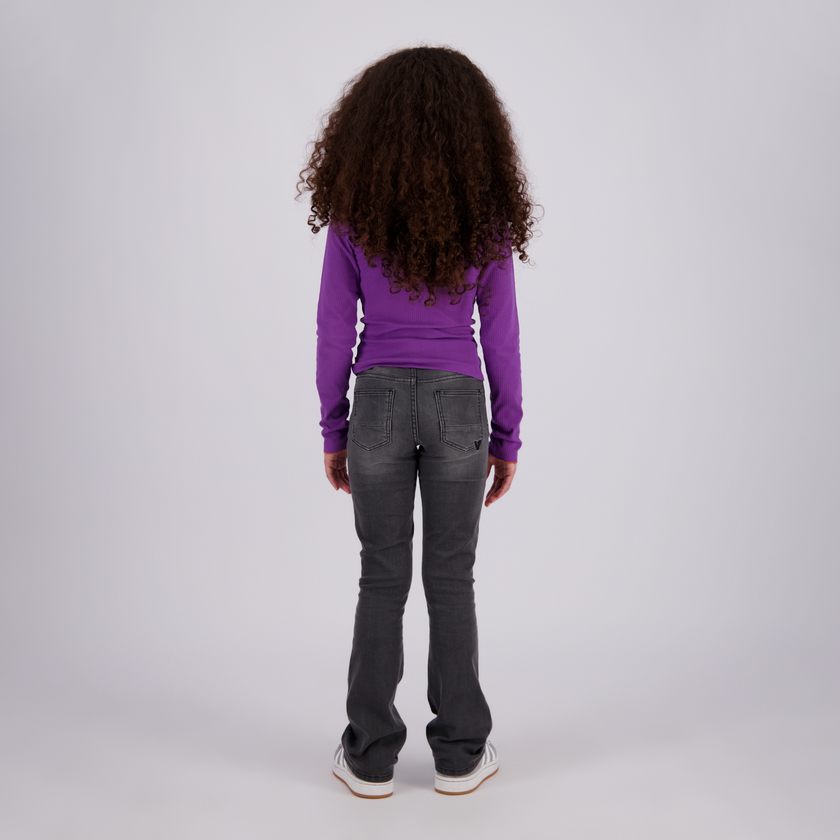 VINGINO Girls T-shirt Icon Rib Top Col True Purple