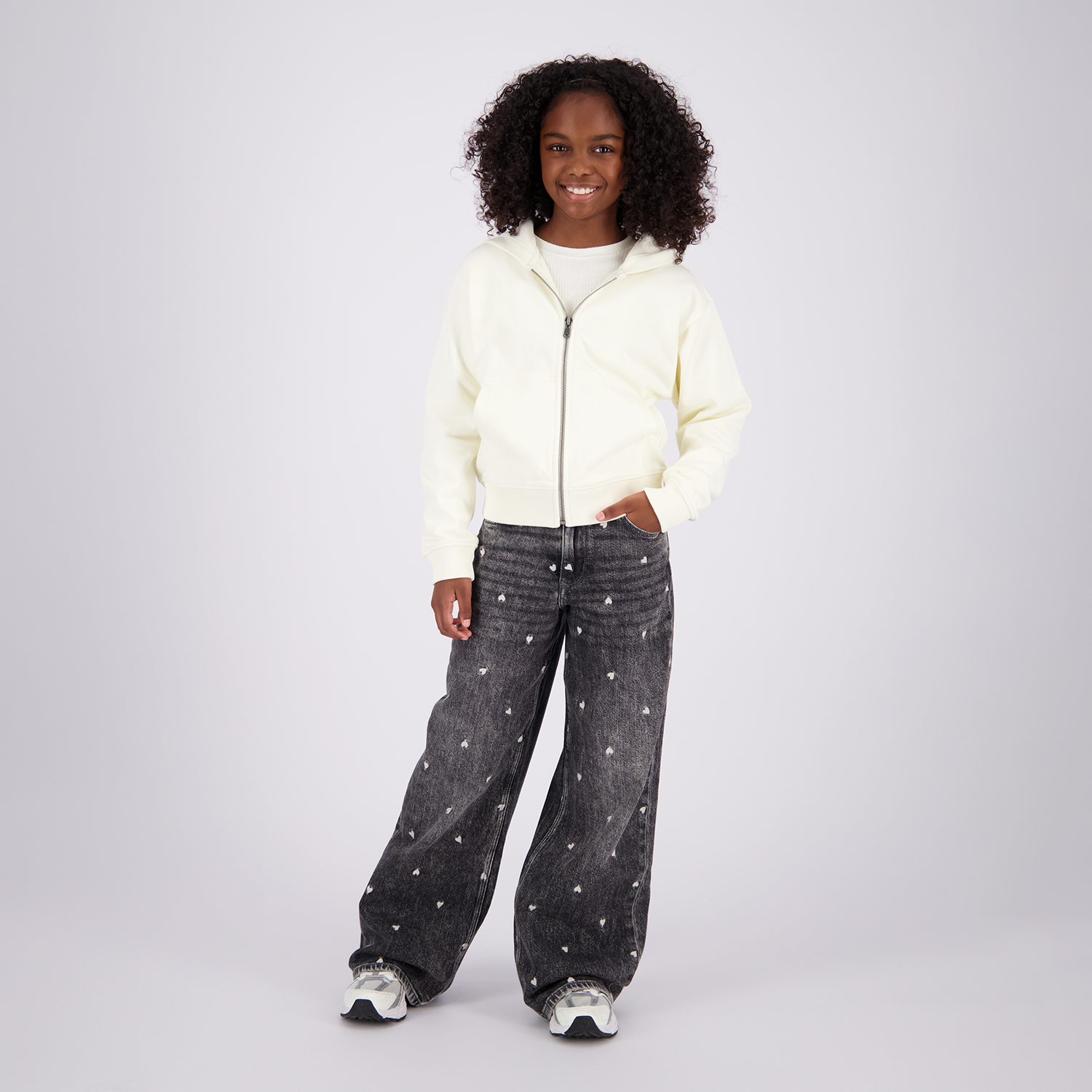 VINGINO Girls Sweater Nimra Macroon White