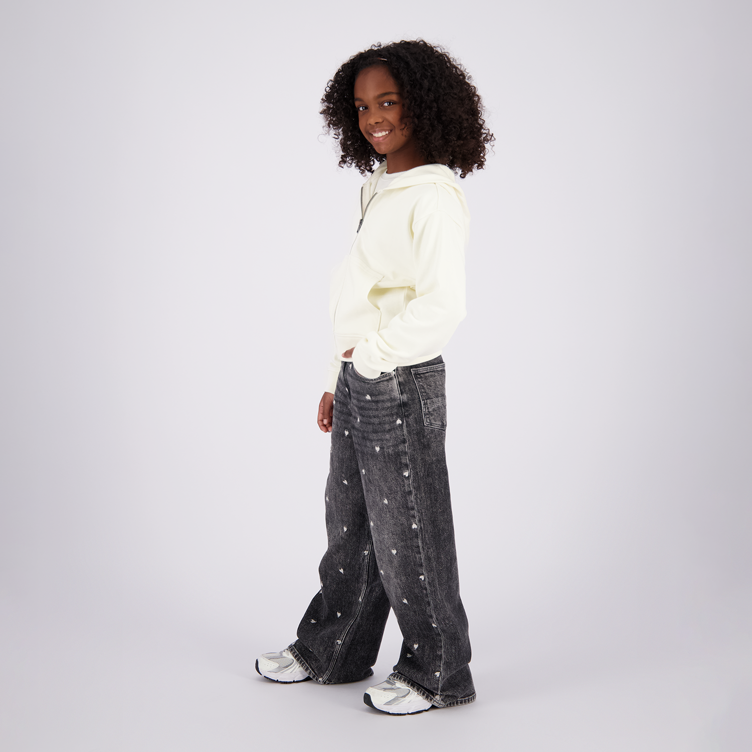 VINGINO Girls Sweater Nimra Macroon White