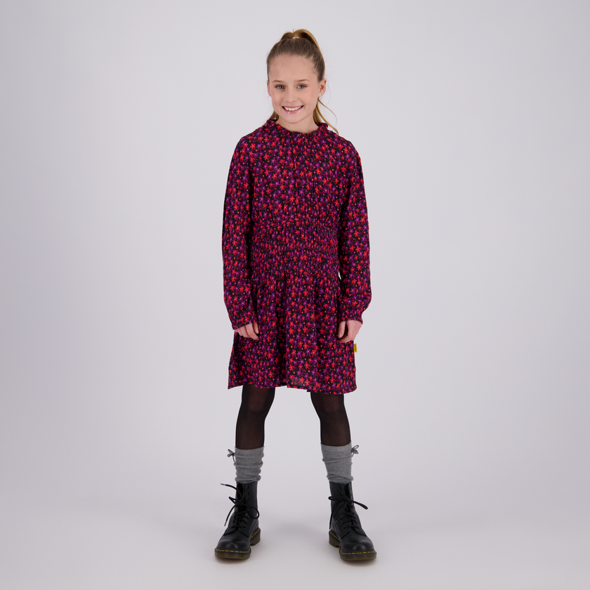 VINGINO Girls Midi Dress Pamaly Multicolor Black