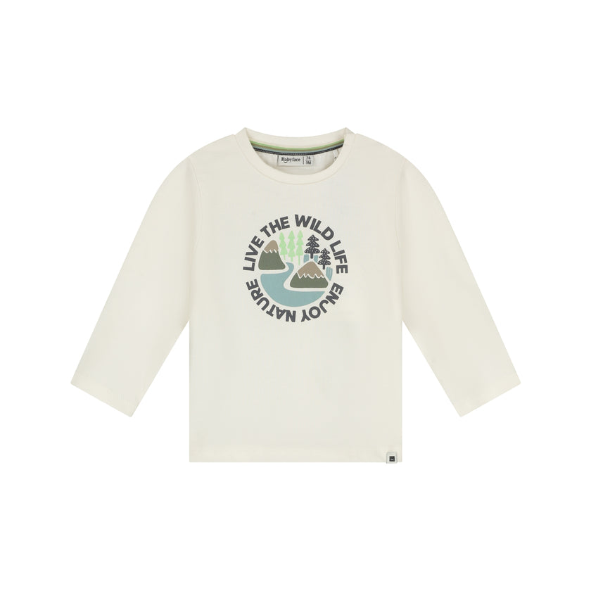 Babyface Baby Boys T-Shirt Long Sleeve Cream