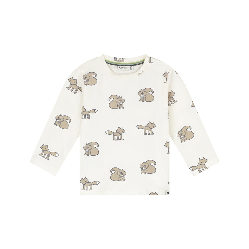 Babyface Baby Boys T-Shirt Long Sleeve Cream