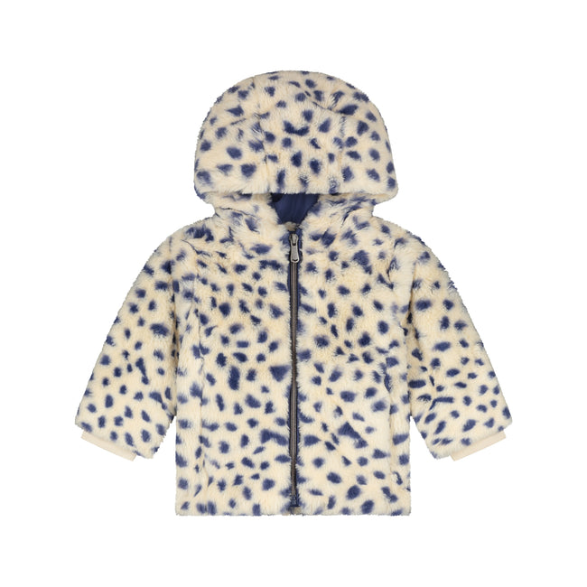 Babyface Baby Girls Fake Fur Jacket Cream