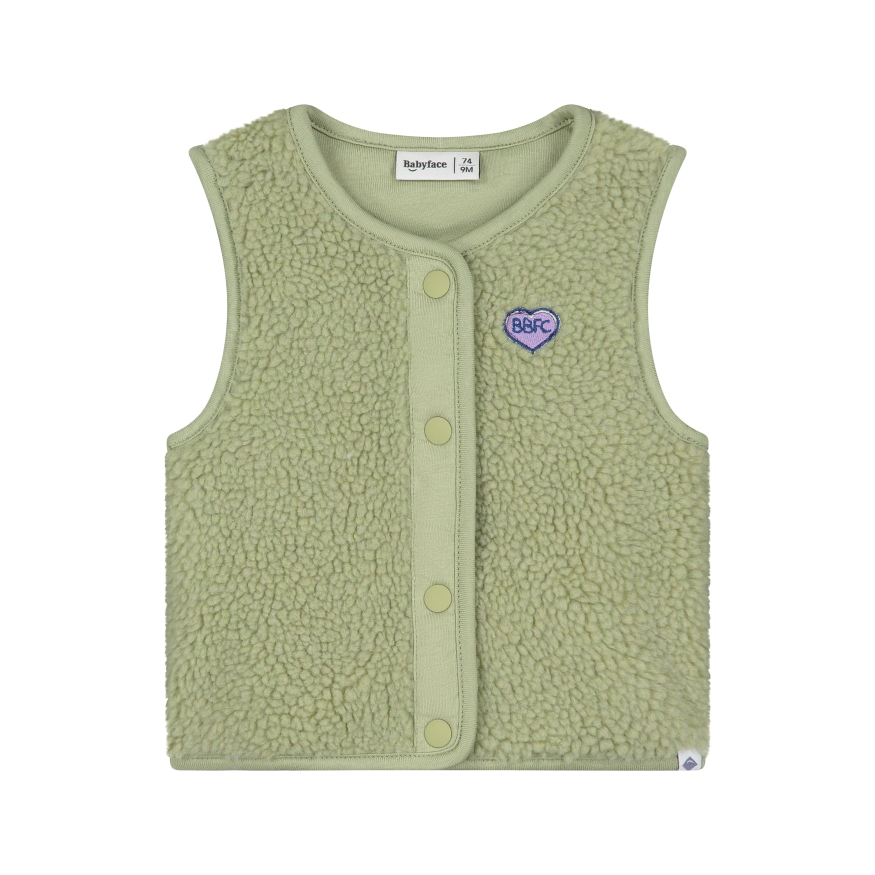 Babyface Baby Girls Teddy Gilet Mint