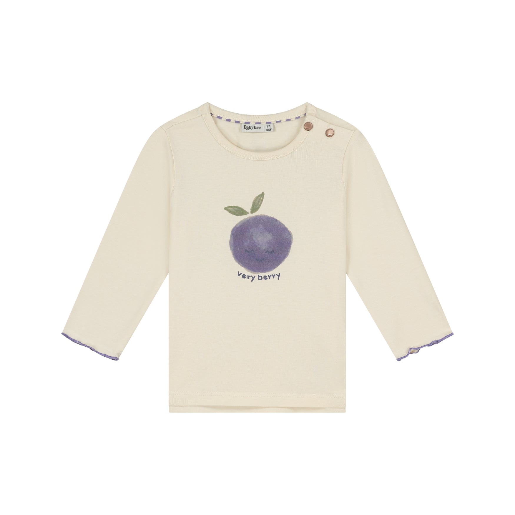 Babyface Baby Girls T-shirt Long Sleeve Cream