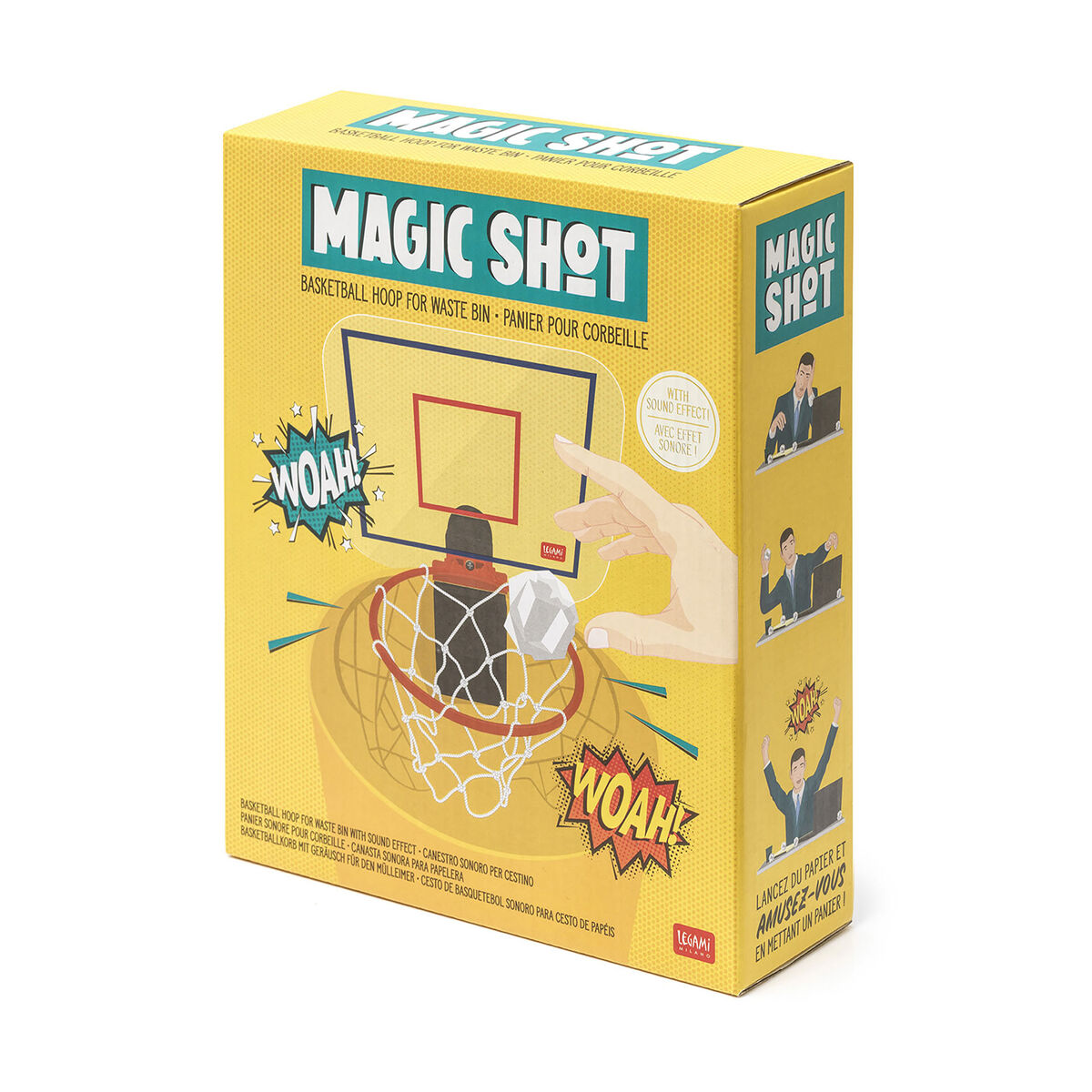 LEGAMI MAGIC SHOT - BASKETBALL BIN W/SOUND - BASKETBALL