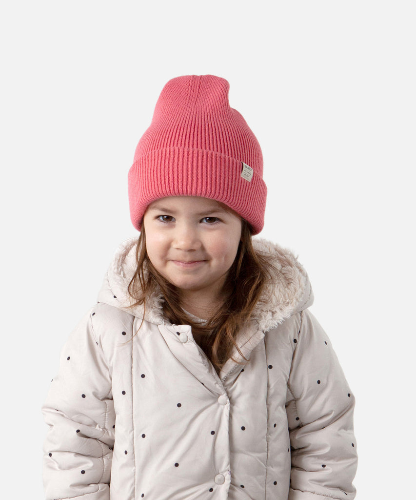 Details: The Kinabalu Beanie is a unisex hat made of very stretchy and soft material. Suitable for the entire season.   Color: Sorbet  Size:  53-55  = 4- 8 years and up  Composition:  100% Acrylic  