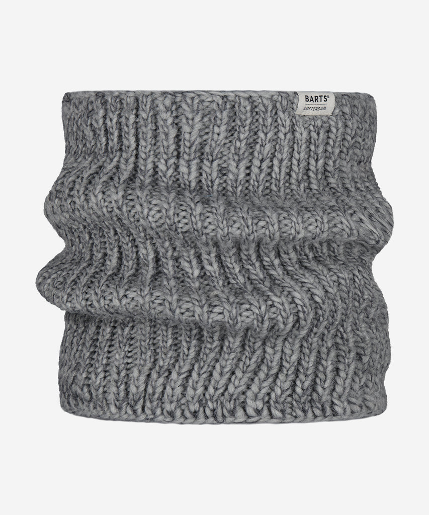 Details: The Reggey Col is made of very stretchy and soft material. Perfect to combine with the Akaton Beanie.  Color: Heather Grey  Size: One Size  Composition: 100% Acrylic 