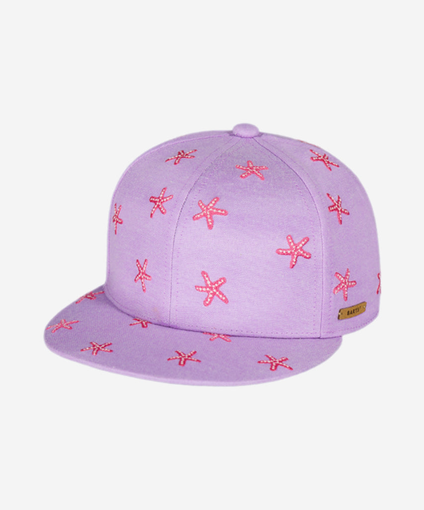 <strong>Details:&nbsp;</strong>The Pauk Cap is a lined cap with an all-over embroidered Starfish design and an adjustable strap at the back for a wide fitting range.&nbsp;<br><strong>Sizing:&nbsp;</strong><br><strong>53cm</strong> -&nbsp;Age: 4-8Y&nbsp;<br><strong>55cm</strong> - Age: 8Y and up&nbsp;<br><strong>Color:</strong> Purple&nbsp;&nbsp;<br><strong>Composition:</strong> 55% Polyester 45% Cotton &nbsp;