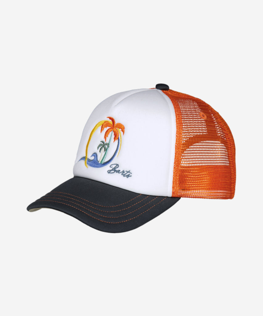 <strong>Details: </strong>The Surfie Cap is a baseball cap for kids with a summery embroidery on the front and mesh on the back. The cap has an adjustable closure at the back.&nbsp;<br><strong>Sizing:&nbsp;</strong><br><strong>53cm</strong> -&nbsp;Age: 4-8Y&nbsp;<br><strong>55cm</strong> - Age: 8Y and up&nbsp;<br><strong>Color:</strong> Orange&nbsp;<br><strong>Composition:</strong> 100% Polyester &nbsp;