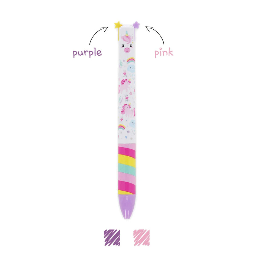 LEGAMI CLICK&CLACK TWO-COLOUR BALLPOINT PEN UNICORN