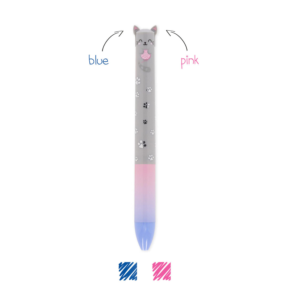 LEGAMI CLICK&CLACK TWO-COLOUR BALLPOINT PEN KITTY