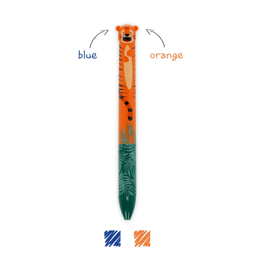 LEGAMI CLICK&CLACK TWO-COLOUR BALLPOINT PEN TIGER