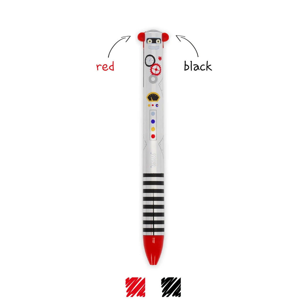 LEGAMI CLICK&CLACK TWO-COLOUR BALLPOINT PEN ROBOT