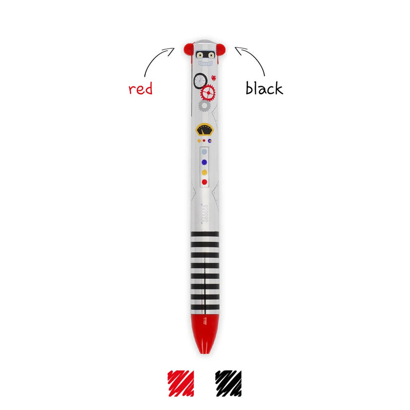 LEGAMI CLICK&CLACK TWO-COLOUR BALLPOINT PEN ROBOT