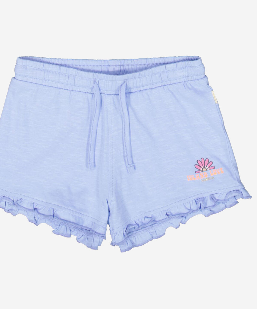 <strong data-mce-fragment="1">Details: </strong>These cotton shorts offer both style and comfort, with delicate frills and an elastic waistband. The serene blue color adds a touch of elegance to these versatile shorts. Crafted with high-quality material, these shorts are perfect for any casual occasion.&nbsp;&nbsp;<strong data-mce-fragment="1"><br>Color:</strong> Serenity blue&nbsp;&nbsp;<br><strong data-mce-fragment="1">Composition: </strong> 100% Cotton