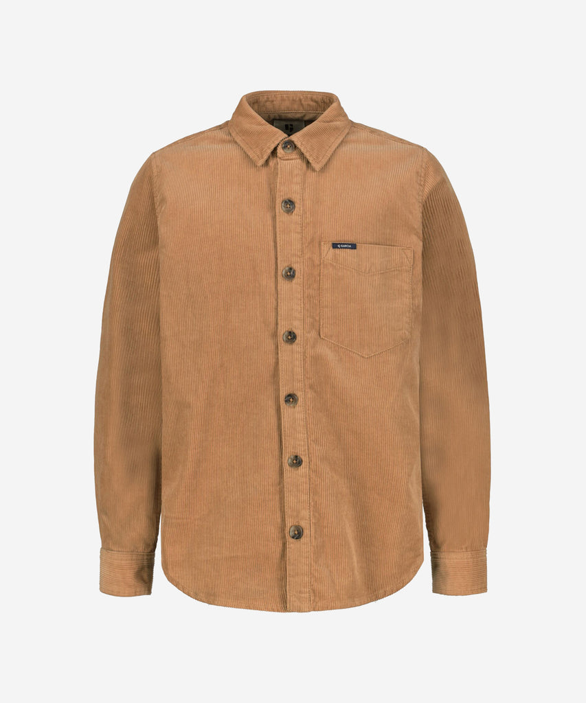 Details: This corduroy pocket shirt for teen boys is perfect for any occasion. Featuring a classic button closure, it's made of durable, comfortable material that is sure to last. Stylish and versatile, this shirt will have your teen looking sharp no matter what the event!  Color: Cardboard   Composition:  100% Cotton  
