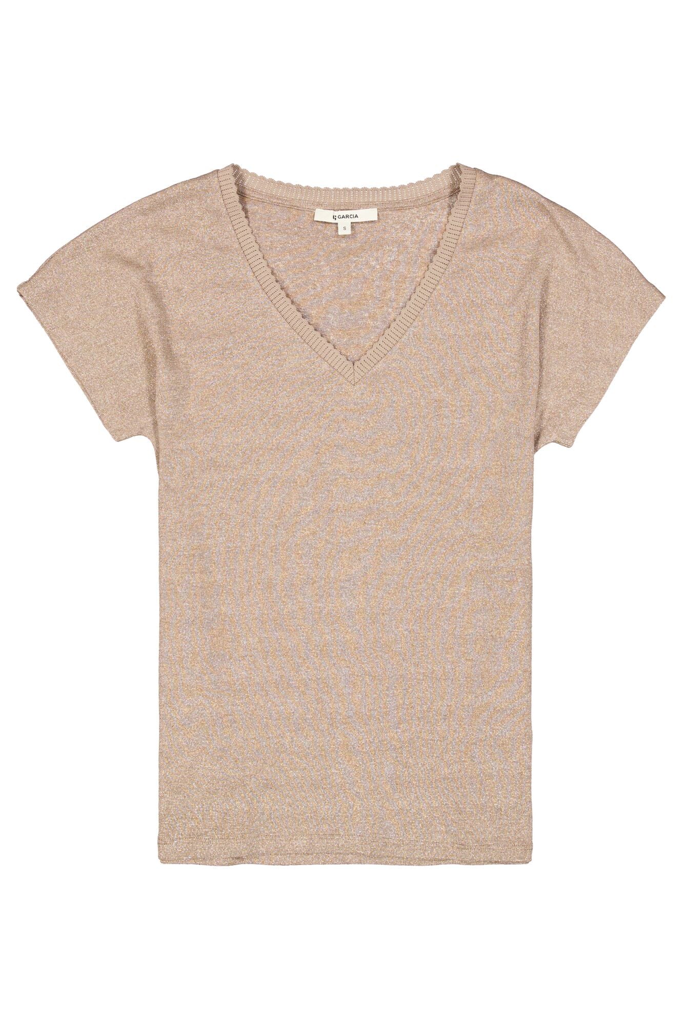 GARCIA Ladies T-shirt Short Sleeve Latte Dusk