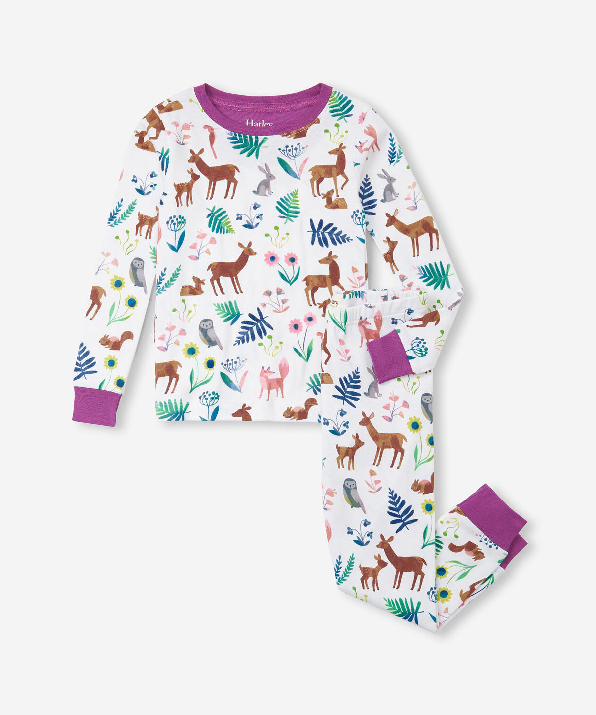 Hatley Cotton Pajama Set - Soft Forest