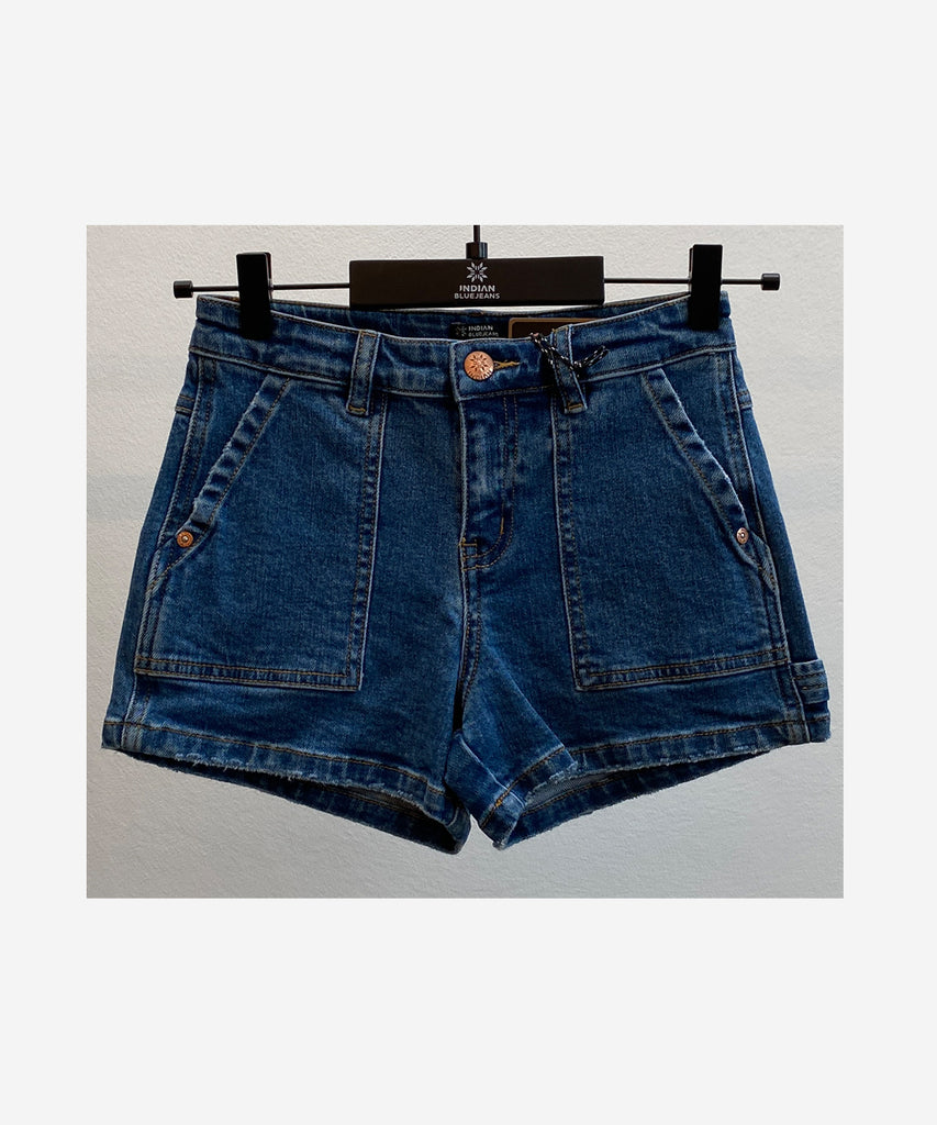 <strong data-mce-fragment="1">Details:&nbsp; </strong>Unleash your inner worker girl with these dark denim shorts! Featuring pockets, a zip and button closure, and belt loops, these shorts are perfect for a day of hard labor (or lounging around). Jeans and shorts? Now that's what I call a hard worker! Perfect for any occasion! &nbsp;<br><strong data-mce-fragment="1">Color:</strong> Used dark denim blue&nbsp;&nbsp;<br><strong data-mce-fragment="1">Composition:</strong>&nbsp; Summer 24 &nbsp;