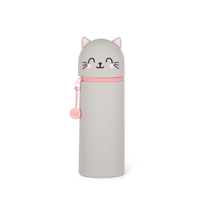LEGAMI KAWAII - 2-IN-1 SILICONE PENCIL CASE KITTY
