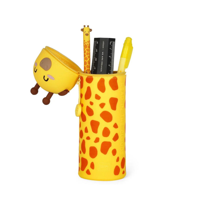 LEGAMI KAWAII - 2-IN-1 SILICONE PENCIL CASE GIRAFFE