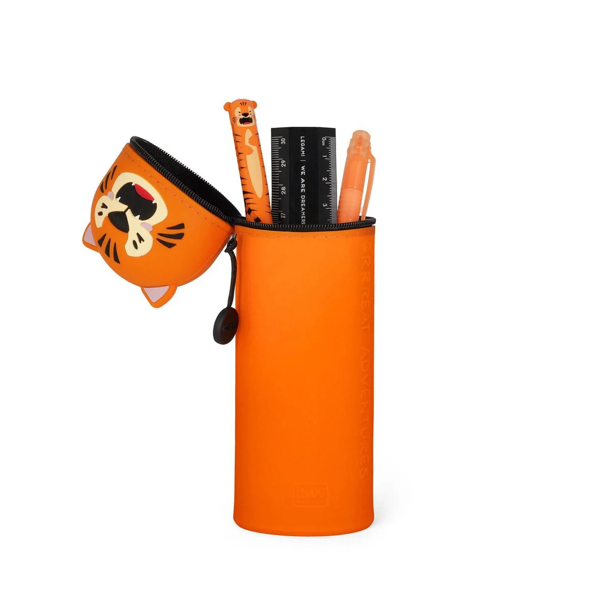 LEGAMI KAWAII - 2-IN-1 SILICONE PENCIL CASE TIGER