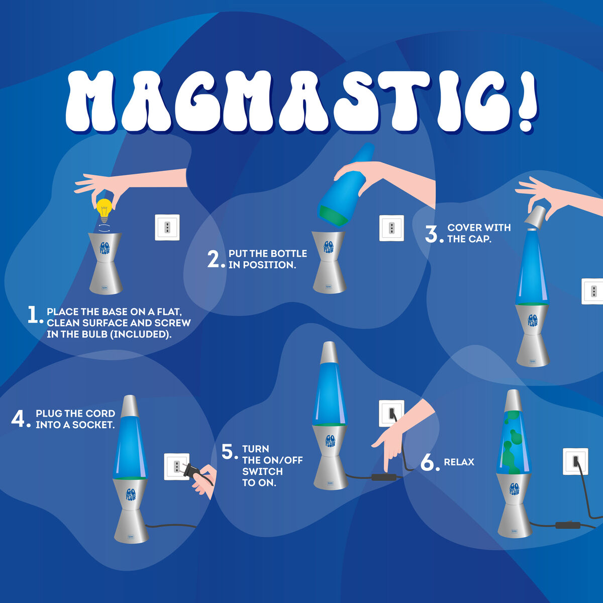 LEGAMI MAGMASTIC! - LAVA LAMP SILVER