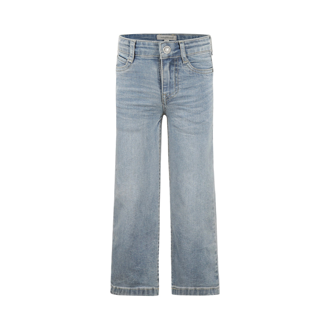 KOKO NOKO Girls Jeans, Wide Leg Denim Mid. Blue