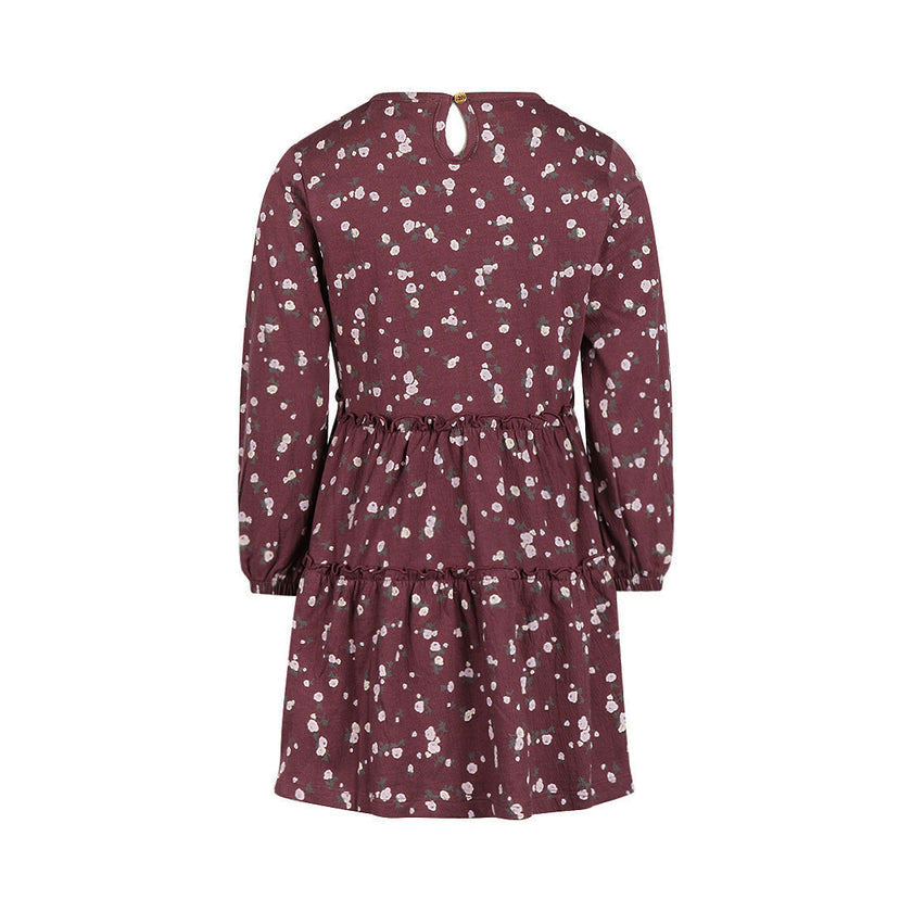 KOKO NOKO Girls Dress Ls Eggplant