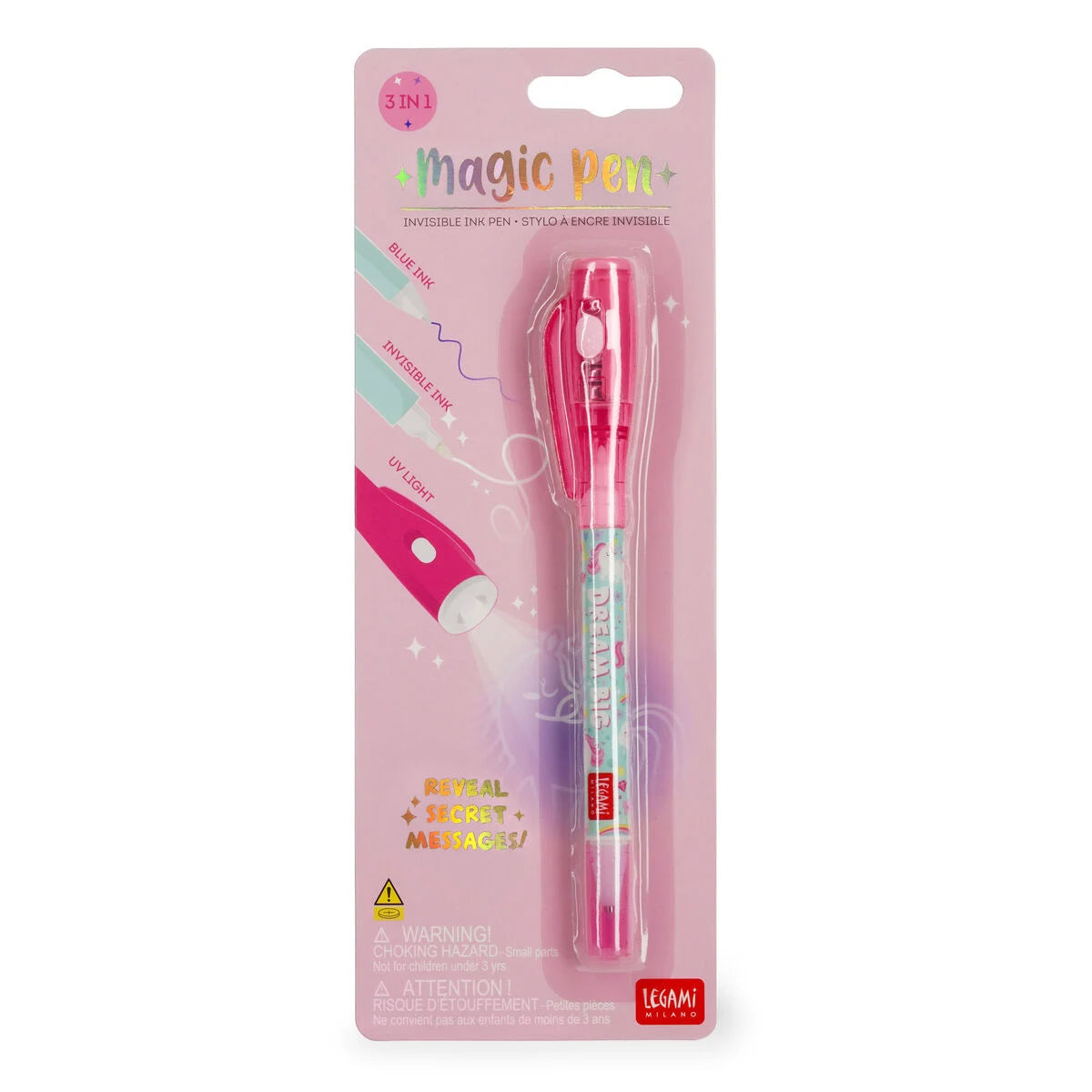 LEGAMI MAGIC PEN - INVISIBLE INK PEN - UNICORN