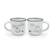 LEGAMI ESPRESSO FOR TWO - 2 COFFEE MUGS DOG AND CAT