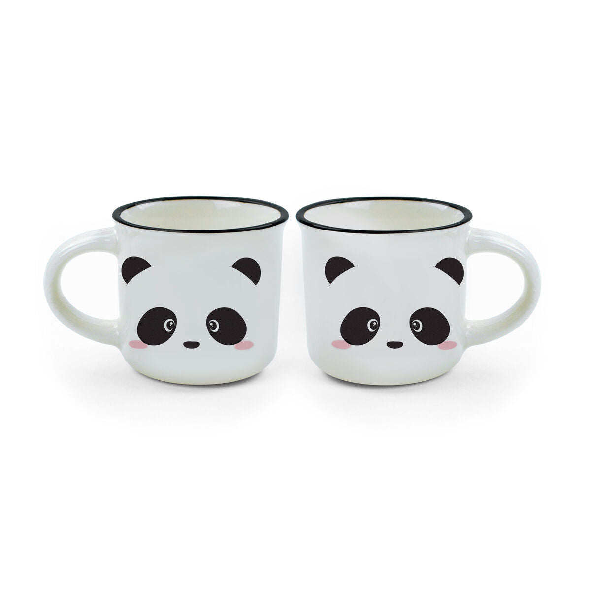 LEGAMI ESPRESSO FOR TWO - 2 COFFEE MUGS PANDA