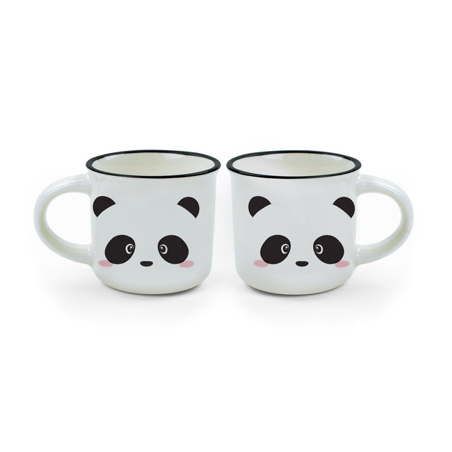 LEGAMI ESPRESSO FOR TWO - 2 COFFEE MUGS PANDA