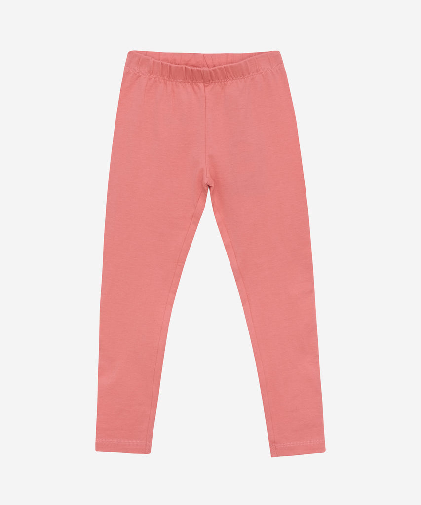 Details: "Expertly designed for comfort and style, the Leggings Lantana Rose are the perfect choice for active girls. The elastic waistband provides a secure fit, allowing for ease of movement during any activity. Made in the vibrant lantana rose color, these leggings will add a touch of fun to any outfit."  Color: Lantana rose  Composition:  Organic Single Jersey 95% Cotton/ 5% Elastane 