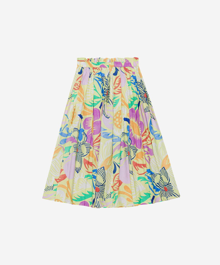 Details: Look your floral best in this Brisali Midi Skirt! The Charleston floral pattern pops with style, while the elastic waistband ensures you look your best in no time. Who doesn't love an effortless, fab outfit? Get swooned by the compliments you'll get in this midi skirt!  Color:  Floral  Composition: 100% Organic cotton 