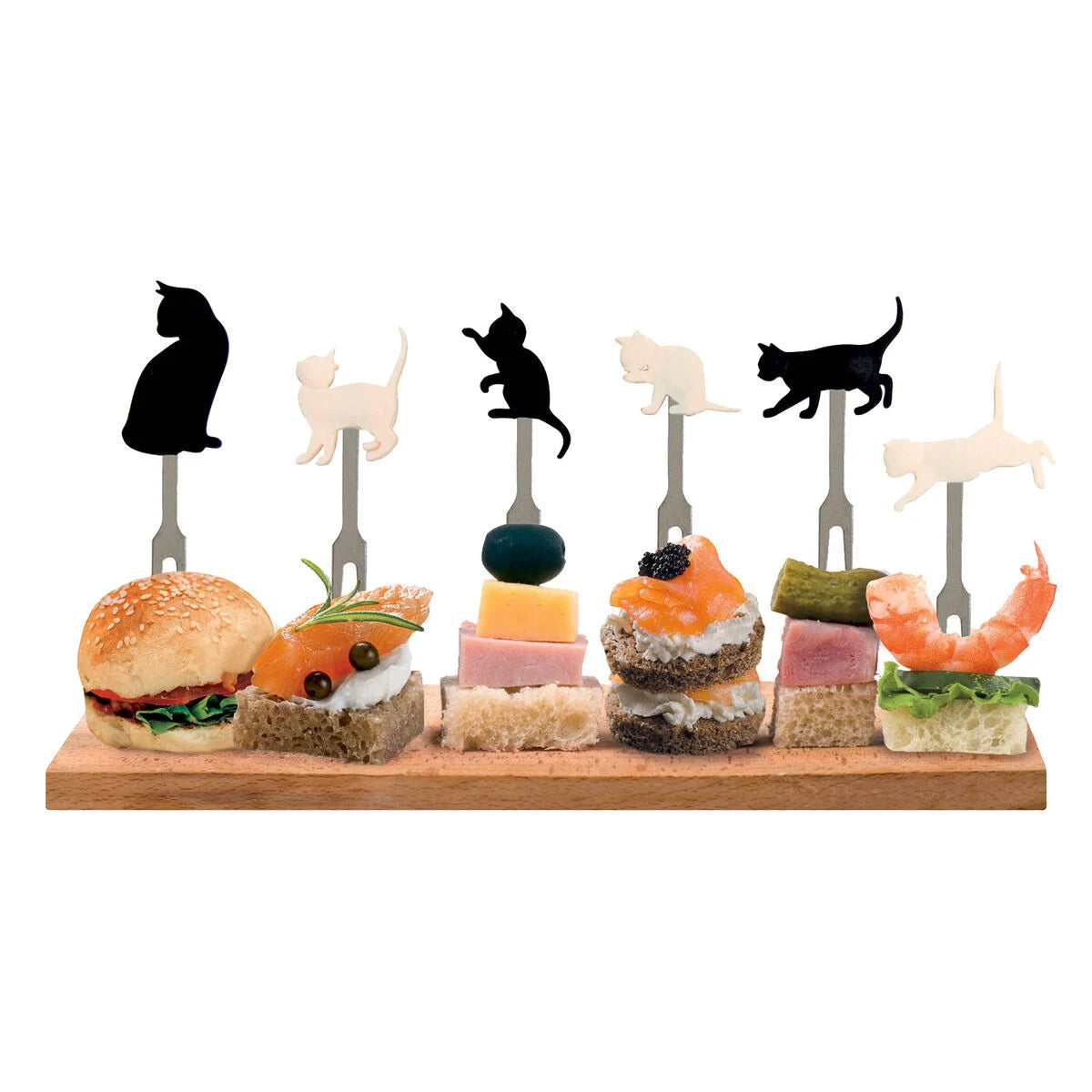 LEGAMI MEOW - SET OF 6 APERITIF FORKS - KITTY