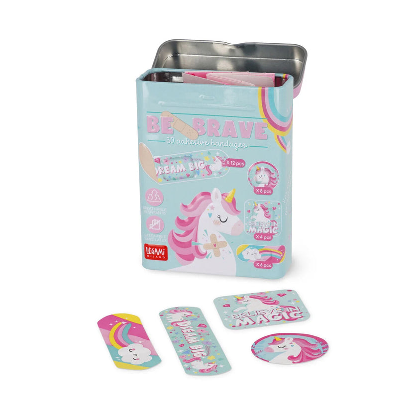 LEGAMI BE BRAVE - 30 P. ADHESIVE BANDAGES - UNICORN