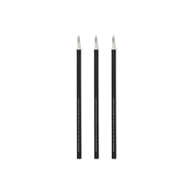 LEGAMI 3 PCS ERASABLE GEL PEN REFILLS - BLACK